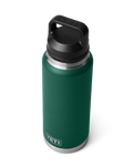 The Yeti Rambler 36oz Bottle with Chug Cap in Black Forest Green