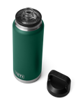 The Yeti Rambler 36oz Bottle with Chug Cap in Black Forest Green