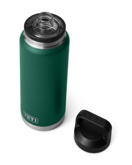 The Yeti Rambler 36oz Bottle with Chug Cap in Black Forest Green