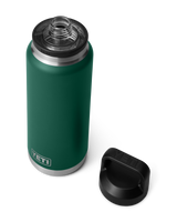 The Yeti Rambler 36oz Bottle with Chug Cap in Black Forest Green