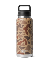 The Yeti Rambler 36oz Bottle with Chug Cap in Wetlands Camo