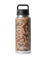 The Yeti Rambler 36oz Bottle with Chug Cap in Wetlands Camo
