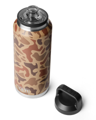The Yeti Rambler 46oz Bottle with Chug Cap in Wetlands Camo