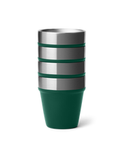 The Yeti Rambler Shot Glasses in Black Forest Green