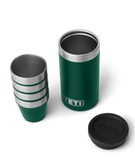 The Yeti Rambler Shot Glasses in Black Forest Green