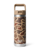 The Yeti Rambler 18oz Straw Bottle in Wetlands Camo