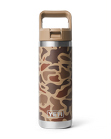 The Yeti Rambler 18oz Straw Bottle in Wetlands Camo
