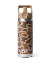 The Yeti Rambler 18oz Straw Bottle in Wetlands Camo