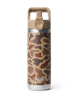 The Yeti Rambler 18oz Straw Bottle in Wetlands Camo