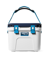 Roadie 15 Cooler in White & Blue