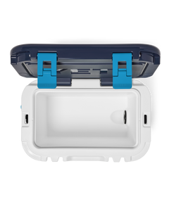 Roadie 15 Cooler in White & Blue