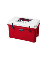 Tundra 45 Cooler in Rescue Red, White & Navy