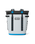 Hopper M20 Soft Backpack Cooler in Fog Grey & Blue