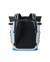 Hopper M20 Soft Backpack Cooler in Fog Grey & Blue