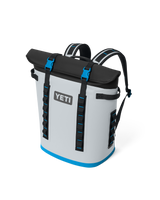 Hopper M20 Soft Backpack Cooler in Fog Grey & Blue