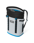 Hopper M20 Soft Backpack Cooler in Fog Grey & Blue