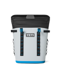 Hopper M20 Soft Backpack Cooler in Fog Grey & Blue