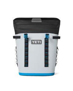 Hopper M20 Soft Backpack Cooler in Fog Grey & Blue