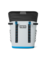 Hopper M20 Soft Backpack Cooler in Fog Grey & Blue