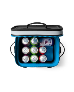 Hopper Flip 12 Soft Cooler in Fog Grey & Blue