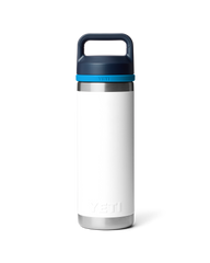 Rambler 18oz Bottle with Chug Cap in White & Blue