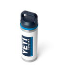 Rambler 18oz Bottle with Chug Cap in White & Blue