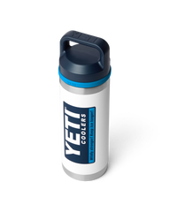 Rambler 18oz Bottle with Chug Cap in White & Blue