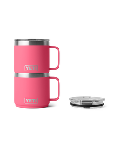 The Yeti Rambler 14oz Stackable Mug with DuraSip™ Ceramic Lining in Tropical Pink
