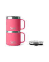 The Yeti Rambler 14oz Stackable Mug with DuraSip™ Ceramic Lining in Tropical Pink