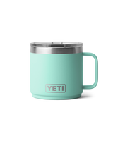 The Yeti Rambler 14oz Stackable Mug with DuraSip™ Ceramic Lining in Seafoam