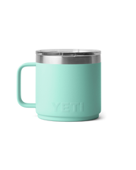 The Yeti Rambler 14oz Stackable Mug with DuraSip™ Ceramic Lining in Seafoam
