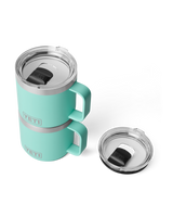 The Yeti Rambler 14oz Stackable Mug with DuraSip™ Ceramic Lining in Seafoam