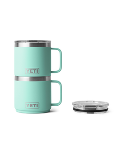 The Yeti Rambler 14oz Stackable Mug with DuraSip™ Ceramic Lining in Seafoam