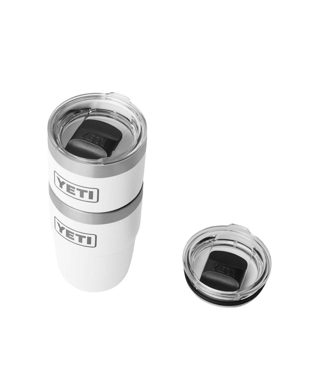 Rambler 8oz Stackable Tumbler with DuraSip™ Ceramic Lining in White