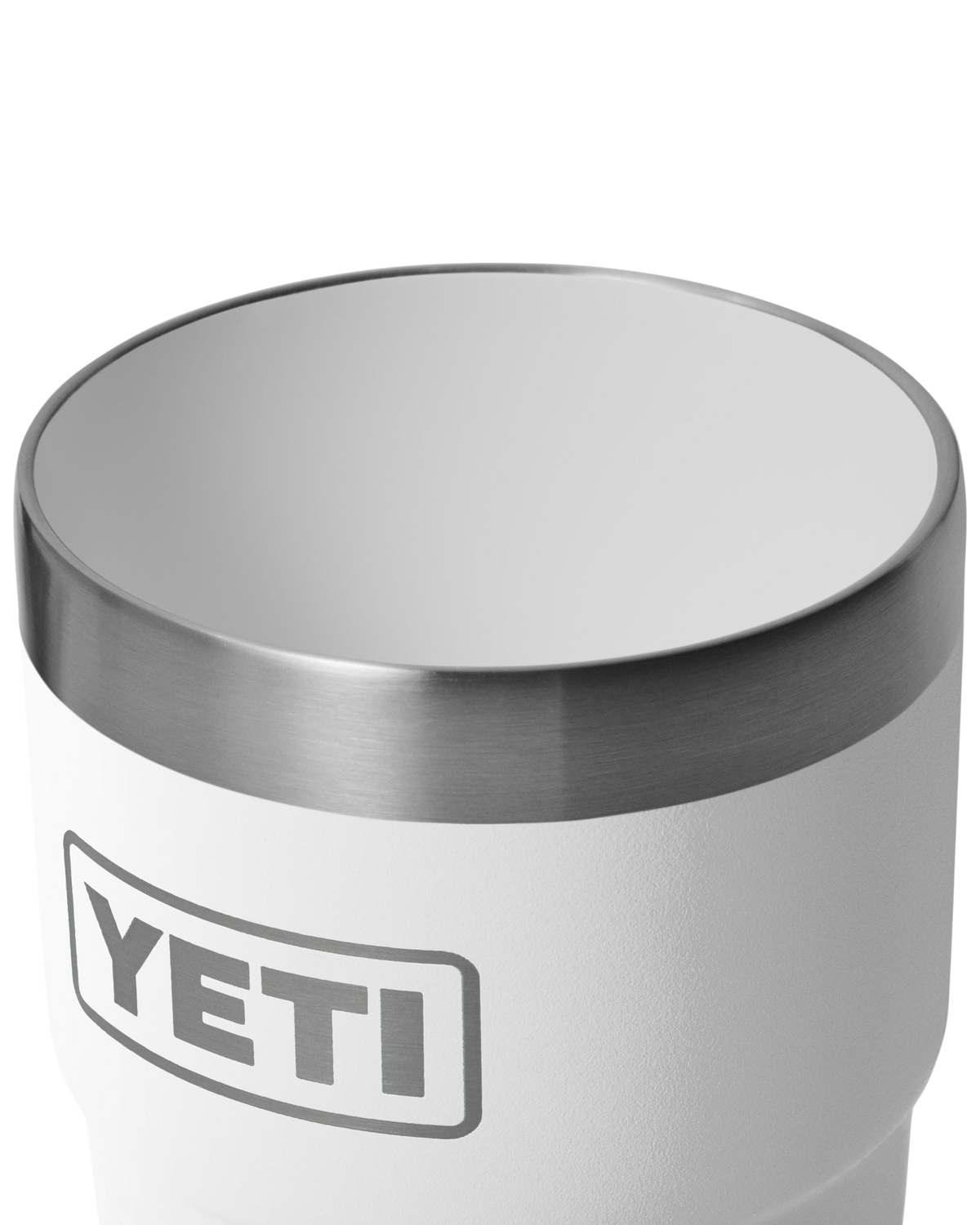 Rambler 8oz Stackable Tumbler with DuraSip™ Ceramic Lining in White