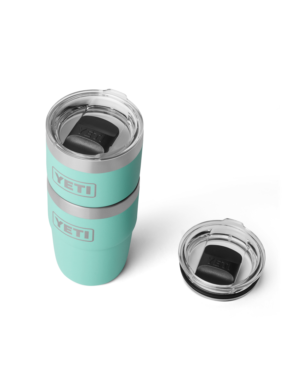 Rambler 8oz Stackable Tumbler with DuraSip™ Ceramic Lining in Seafoam