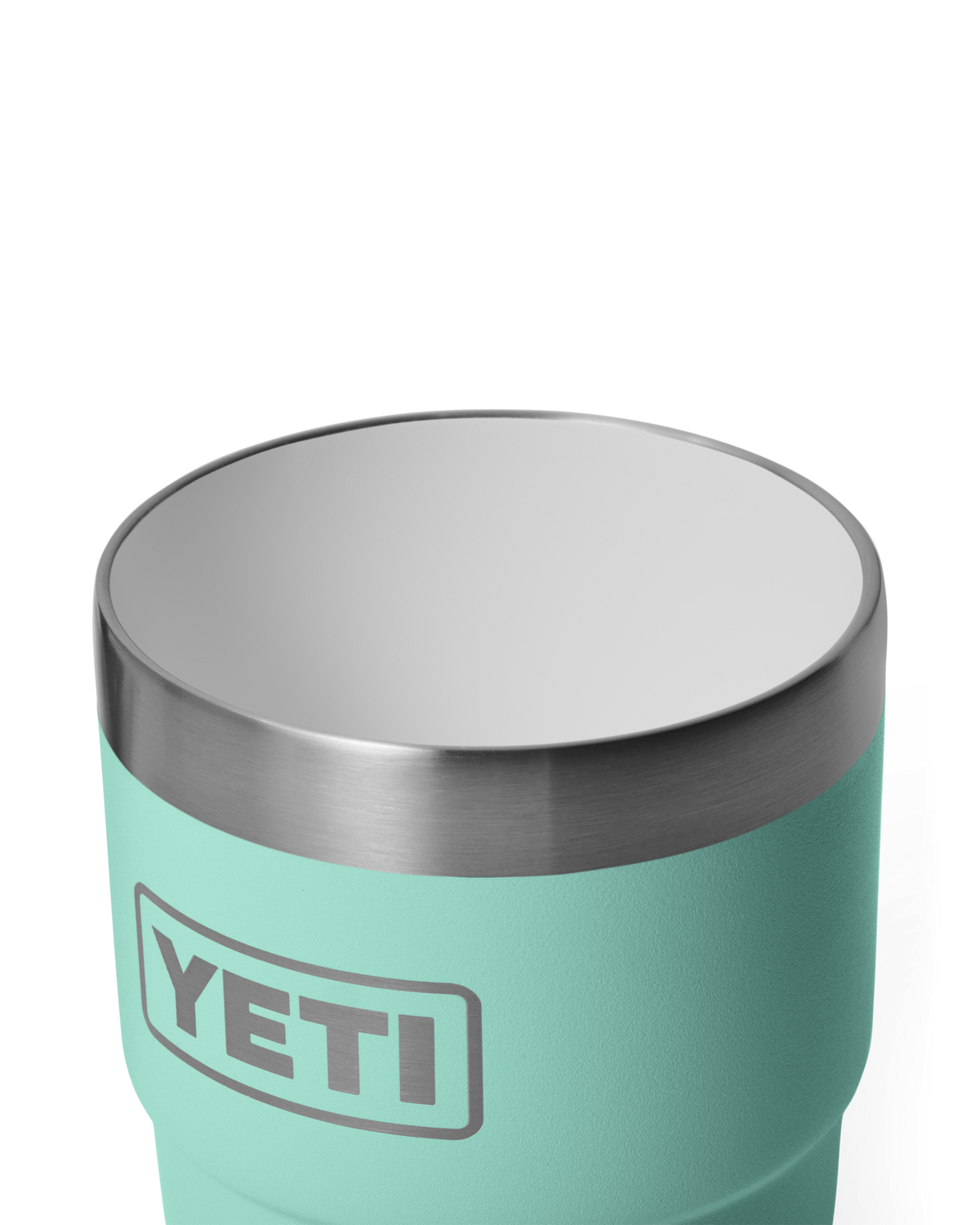 Rambler 8oz Stackable Tumbler with DuraSip™ Ceramic Lining in Seafoam
