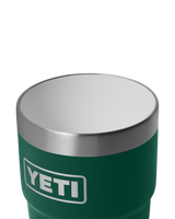 Rambler 8oz Stackable Tumbler with DuraSip™ Ceramic Lining in Black Forest Green