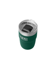 Rambler 8oz Stackable Tumbler with DuraSip™ Ceramic Lining in Black Forest Green