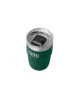 Rambler 8oz Stackable Tumbler with DuraSip™ Ceramic Lining in Black Forest Green