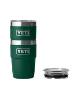 Rambler 8oz Stackable Tumbler with DuraSip™ Ceramic Lining in Black Forest Green