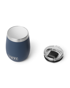 Rambler 10oz Wine Tumbler with Durasip™ Ceramic Lining in Navy