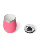 Rambler 10oz Wine Tumbler with Durasip™ Ceramic Lining in Tropical Pink