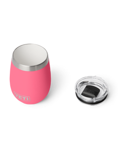 Rambler 10oz Wine Tumbler with Durasip™ Ceramic Lining in Tropical Pink