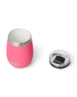 Rambler 10oz Wine Tumbler with Durasip™ Ceramic Lining in Tropical Pink