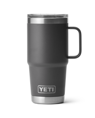 The Yeti Rambler 20oz Travel Mug in Charcoal