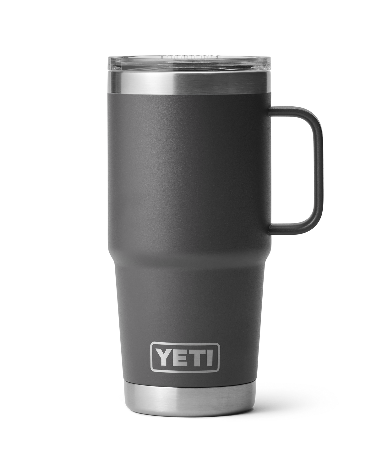 The Yeti Rambler 20oz Travel Mug in Charcoal