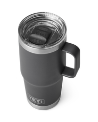The Yeti Rambler 20oz Travel Mug in Charcoal