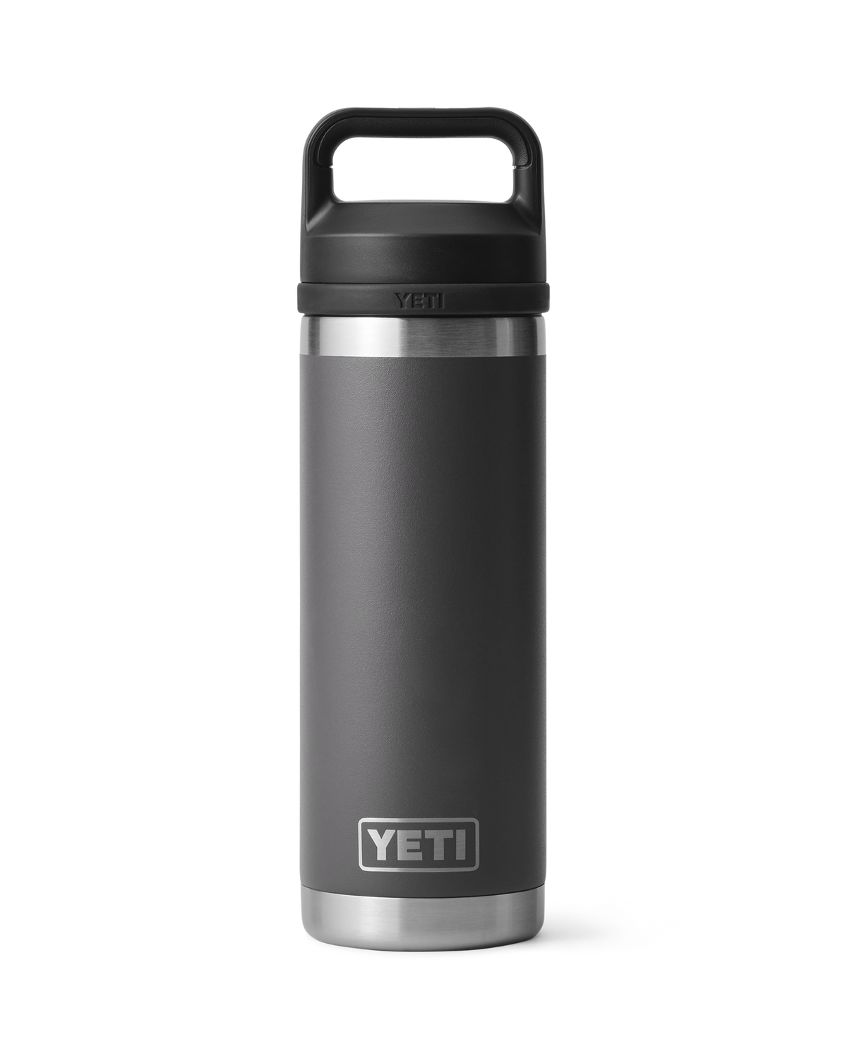 The Yeti Rambler 18oz Bottle with Chug Cap in Charcoal
