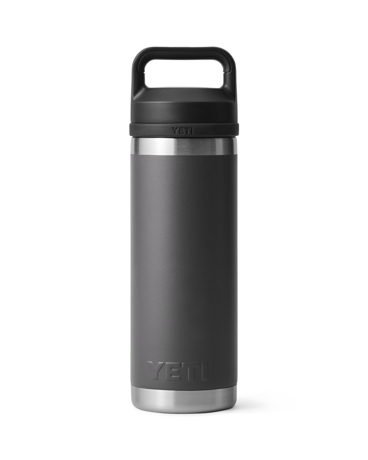 The Yeti Rambler 18oz Bottle with Chug Cap in Charcoal